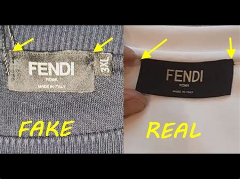 how can you tell if a fendi shirt is real|real vs false Fendi.